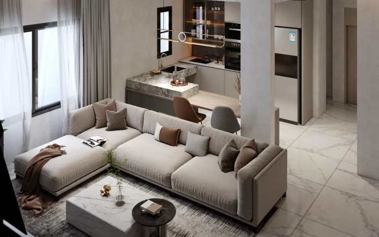 تصميم داخلي لعمارة سكنية في حي قرطبة — صورة 3
