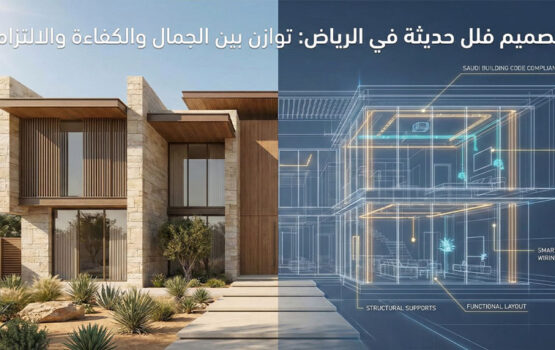 دليل عملي لتصميم فيلا حديثة في الرياض يحقق جمالًا يدوم ووظيفة ذكية وفق الكود السعودي. اكتشف 7 مبادئ ترفع الراحة، الكفاءة، وقيمة إعادة البيع بثقة.