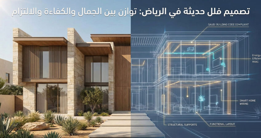 دليل عملي لتصميم فيلا حديثة في الرياض يحقق جمالًا يدوم ووظيفة ذكية وفق الكود السعودي. اكتشف 7 مبادئ ترفع الراحة، الكفاءة، وقيمة إعادة البيع بثقة.