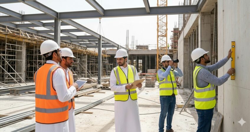 تعرف على قائمة الإشراف اليومية التي يتبعها فريقنا في الرياض: ضبط الجودة، مطابقة الكود السعودي، والسلامة. 90% من المشاكل نمنعها قبل أن تظهر عبر نقاط تفتيش منهجية.