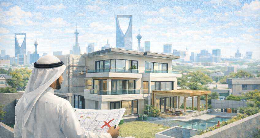 تعرف على 10 أخطاء شائعة في تصاميم الفلل بالرياض وكيف تتفاداها قبل المخططات والتنفيذ: خصوصية أفضل، تهوية وشمس محسوبة، وتكلفة أقل دون تعديلات وتأخير مكلفة.