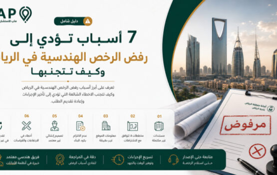 تعرف على أبرز أسباب رفض الرخص الهندسية في الرياض وكيف تتجنب الأخطاء الشائعة التي تؤدي إلى تأخير الإجراءات وإعادة تقديم الطلب.