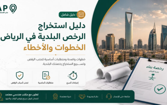 تعرف على خطوات استخراج الرخص البلدية في الرياض، المتطلبات الأساسية، أبرز أسباب الرفض، وكيف يساعدك مكتب هندسي معتمد في تسريع الإجراءات.