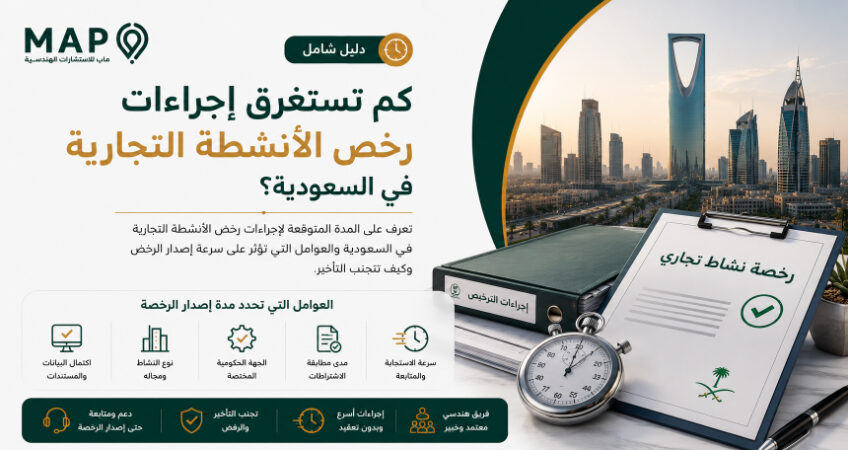 تعرف على المدة المتوقعة لإجراءات رخص الأنشطة التجارية في السعودية والعوامل التي تؤثر على سرعة إصدار الرخص وكيف تتجنب التأخير.